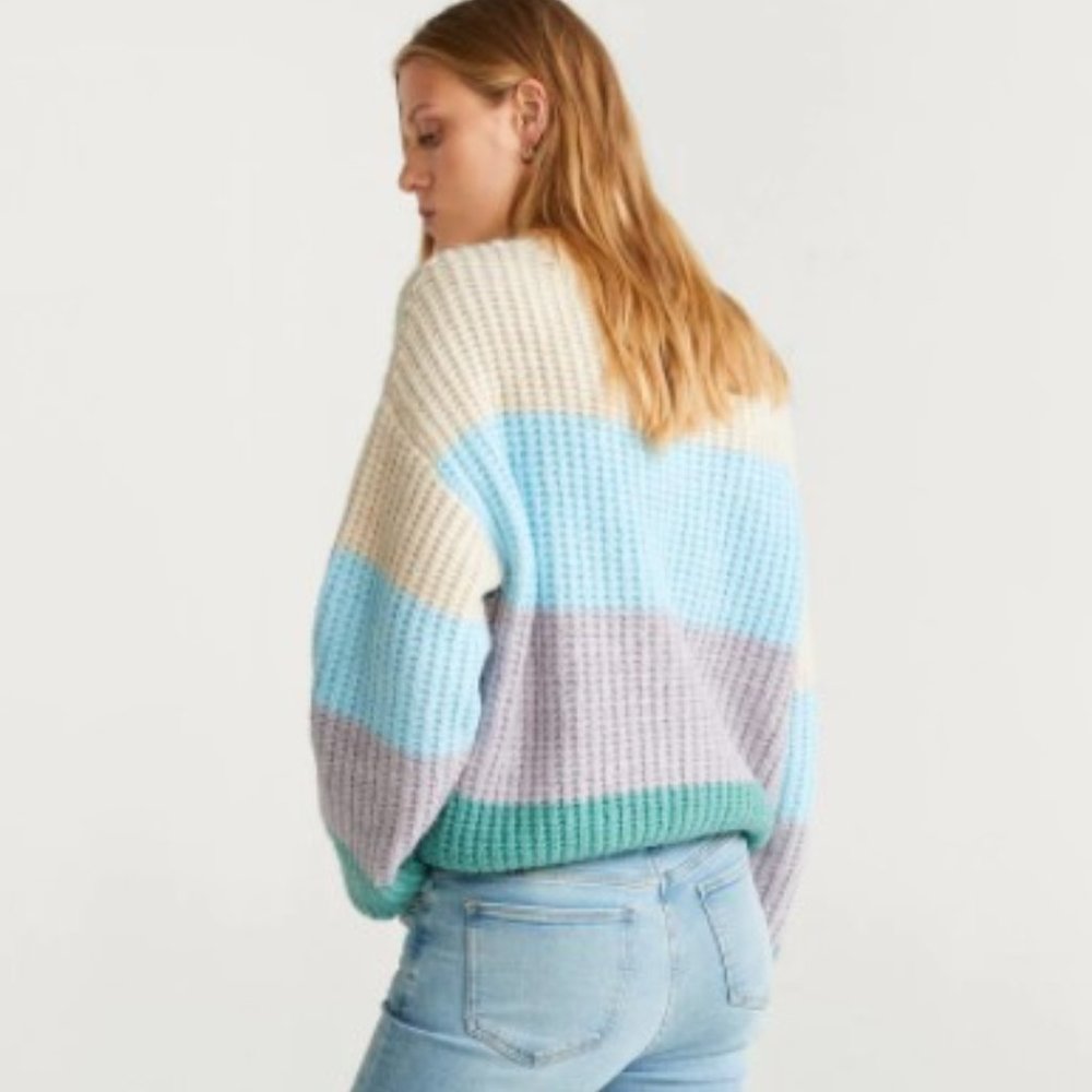 NWT Mango Colorblock Sweater - Picture 3 of 6